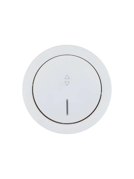 Выключатель проходной 1-кл. СП OSEN 10А IP20 с подсветкой механизм бел. LEZARD 743-0288-114