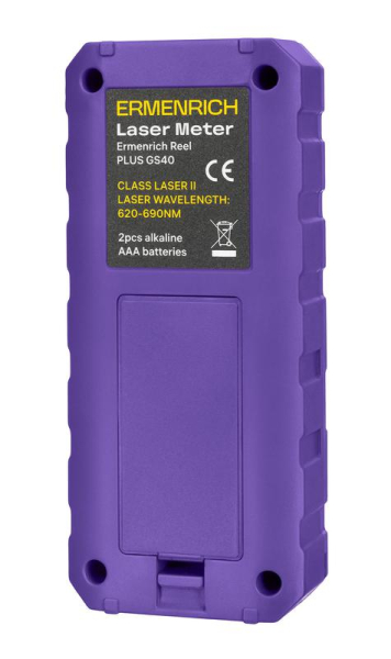 Рулетка лазерная Reel PLUS GS40 фиолет. Ermenrich 86257
