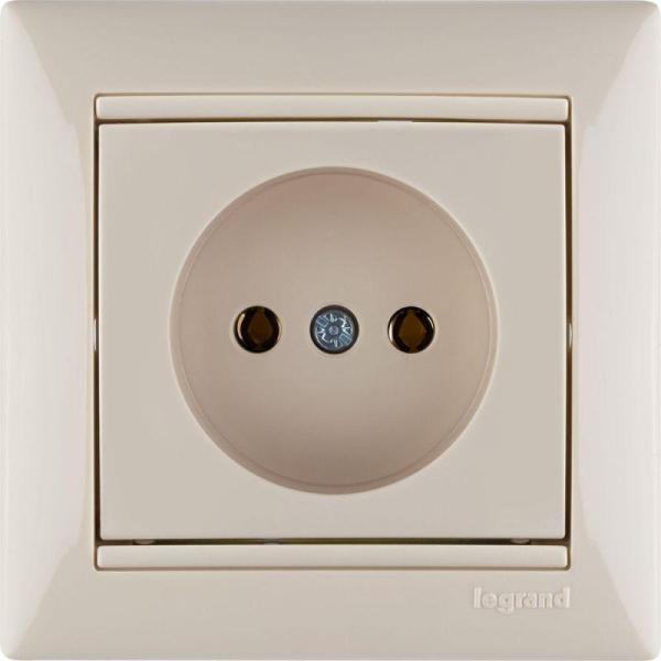 Розетка 1-м СП Valena 16А IP21 без заземл. на винтах механизм сл. кость IEK 774316