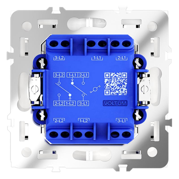 Переключатель проходной 2-кл. СП S70 10А механизм кашемир Voltum VLS020303