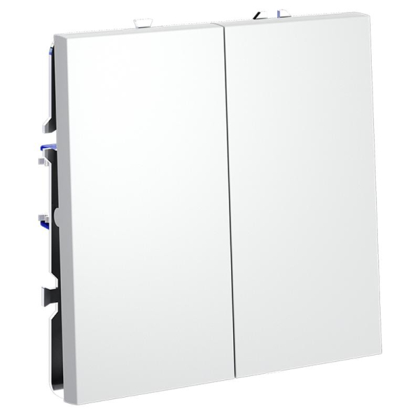 Выключатель 2-кл. СП S70 10А механизм бел. матов. Voltum VLS020102