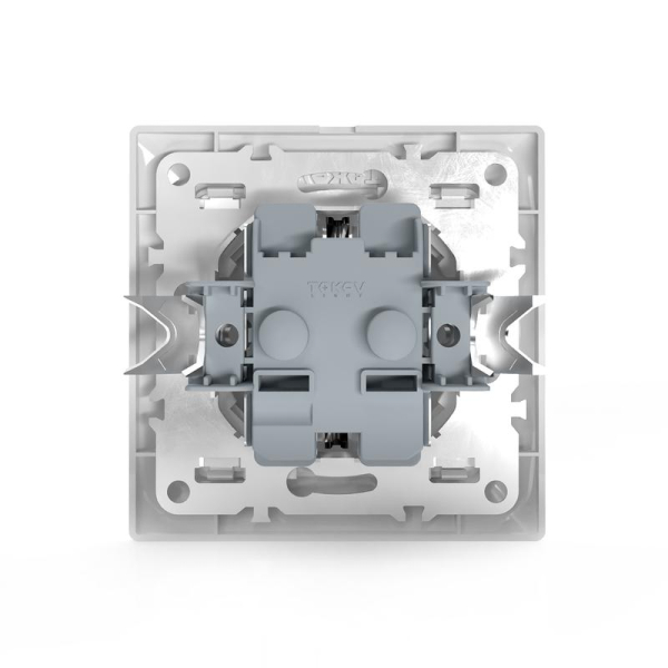 Розетка 1-м СП AVA 16А IP20 с заземл. защ. шторки в сборе бел. TOKOV ELECTRIC TKL-AV-R1FZSF-C01
