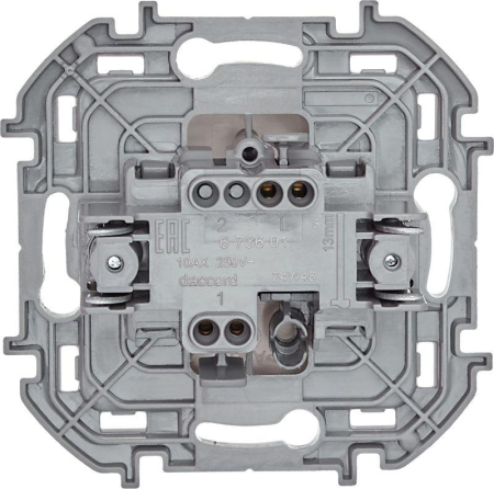 Выключатель 1-кл. Inspiria 10А IP20 250В 10AX механизм сл. кость IEK 673601