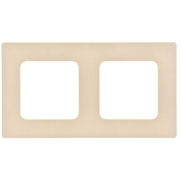 Рамка 2-м СП FLITE РУ-2-К-ФлСл сливочный IEK FI-M22-32-20-K86