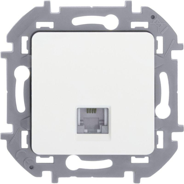 Розетка телефонная Inspiria RJ11 механизм бел. IEK 673820