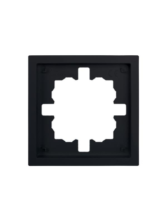 Рамка 1-мест. горизонт. ZIMA черн. бархат LEZARD 704-4200-146