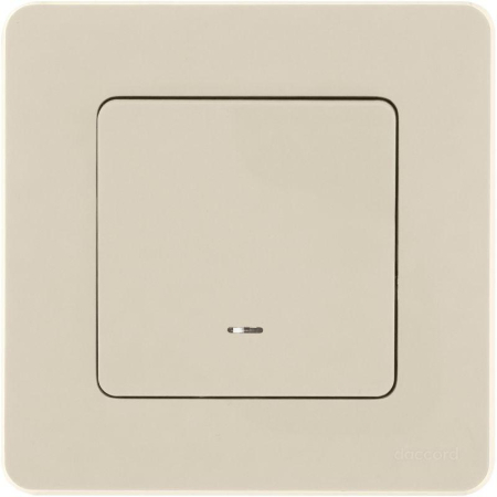 Выключатель 1-кл. Inspiria 10А IP20 250В 10AX с подсветкой/индикацией механизм сл. кость IEK 673611