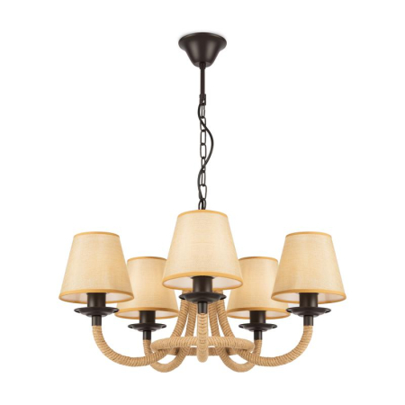 Люстра Corda 60Вт E14х5 IP20 Freya FR4402-PL-05-GB