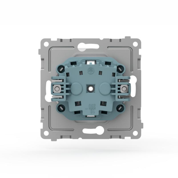 Розетка 1-м СП Pixel IP44 с заземл. с крышкой механизм бел. TOKOV ELECTRIC TKE-PX-R1ZSW1-C01-IP44