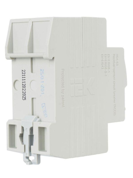 Выключатель дифференциального тока (УЗО) 2п 25А 100мА тип AC ВД1-63 KARAT IEK MDV10-2-025-100