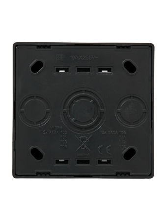 Выключатель 1-кл. ОП LETO черн. бархат LEZARD 752-4200-100