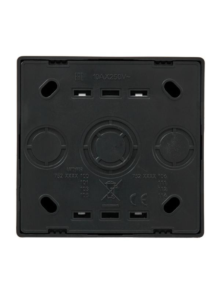 Выключатель 1-кл. ОП LETO черн. бархат LEZARD 752-4200-100