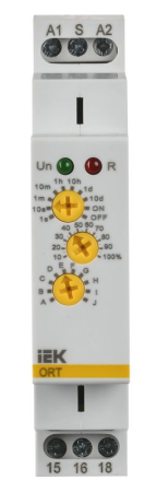 Реле времени ORT 12-240В AC/DC 1 контакт многофункц. IEK ORT-M1-ACDC12-240V