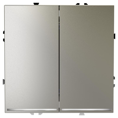 Выключатель 2-кл. СП S70 10А с подсветкой механизм шелк Voltum VLS020204