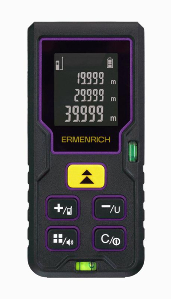 Рулетка лазерная Reel PLUS GD40 фиолет. Ermenrich 84643