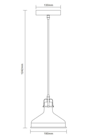 Светильник PL-425S С62 подвес. Amsterdam 1хE27 60Вт 230В черн.+медь Camelion 13023