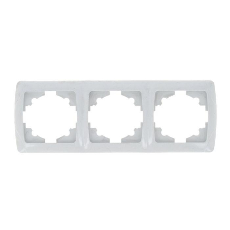 Рамка 3-м СП Мадрид горизонт. бел. EKF EIM-G-303-10