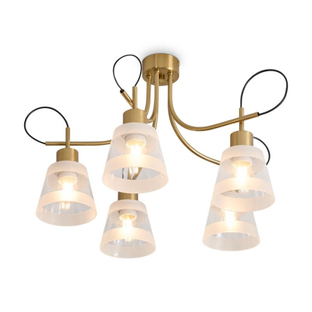 Светильник Caramel 5х60Вт E27 IP20 подвесной Freya FR5522PL-05BS