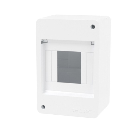 Щиток настенный Фрейм (FRAME) 4мод. без дверцы бел. DKC F04W0W0