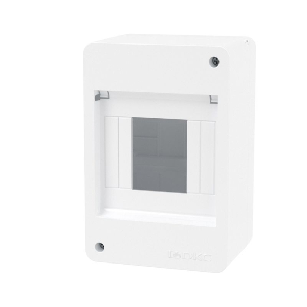 Щиток настенный Фрейм (FRAME) 4мод. без дверцы бел. DKC F04W0W0