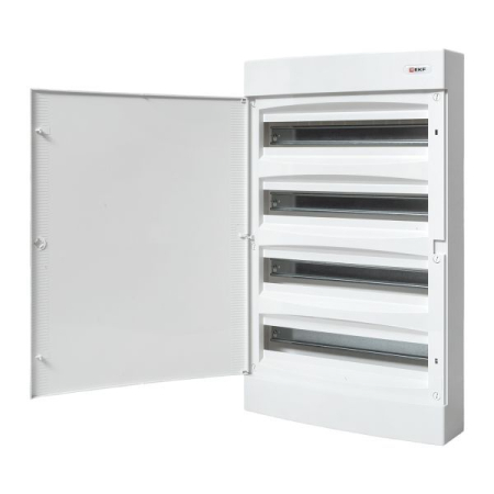 Щит распределительный навесной Unix 4х18мод. IP41 бел. дверь PROxima EKF ux-4x18-nw