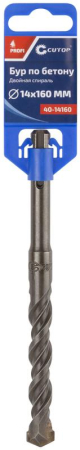 Бур по бетону Profi двойн. резьба SDS-Plus 14х160мм Cutop 40-14160