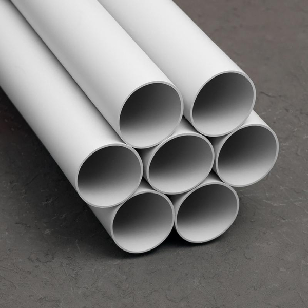 Труба гладкая ПВХ жесткая легкая d63мм сер. (дл.3м) TOKOV ELECTRIC TKE-THG-PVC-63-3-C06