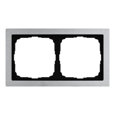 Рамка 2-м ArtGallery Pure метал. алюм. SE GAL312102