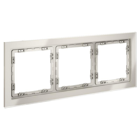 Рамка 3-м S70 стеклян. кашемир Voltum VLS110303