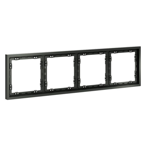 Рамка 4-м S70 пластик. титан Voltum VLS100406