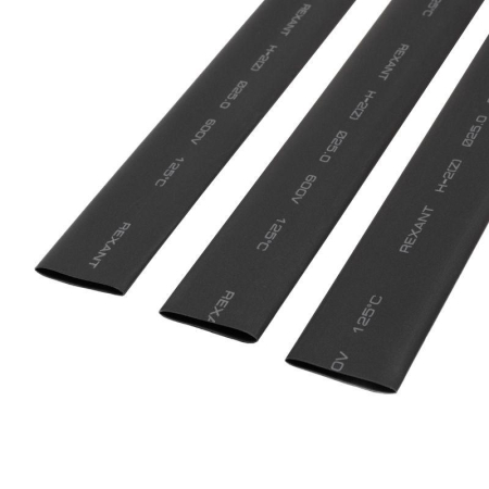 Трубка термоусадочная ТУТ нг 25.0/12.5 черн. 1м Rexant 22-5008