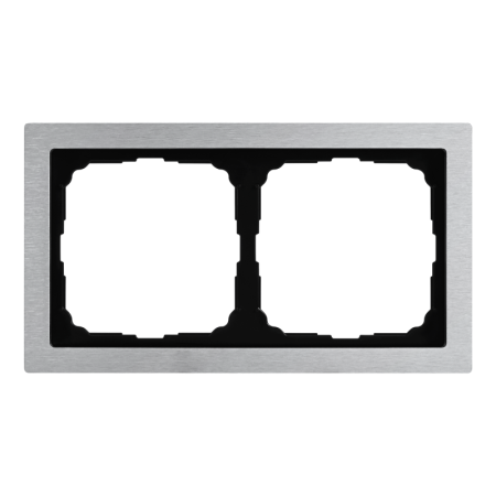 Рамка 2-м ArtGallery Pure метал. алюм. SE GAL312102