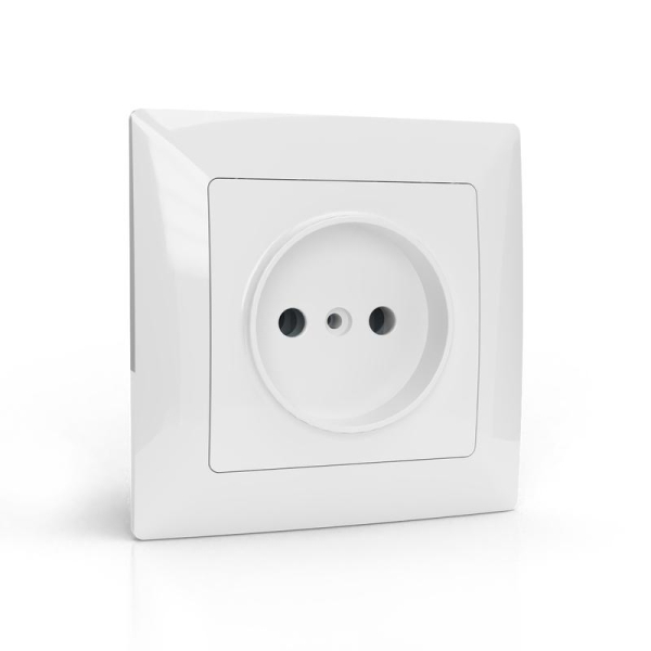 Розетка 1-м СП AVA 16А IP20 без заземл. без защ. шторок в сборе бел. TOKOV ELECTRIC TKL-AV-R1F-C01