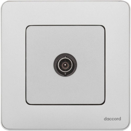 Розетка телевизионная проходная TV Inspiria 14дБ 5-862мГц механизм алюм. IEK 673862